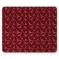 thumbnail image 1 of Eiffel Tower Mouse Pad, Romantic Pattern of Hearts and Famous Structures Randomly Arranged, Rectangle Non-Slip Rubber Mousepad, Maroon Dried Rose Ruby, by Ambesonne, 1 of 1