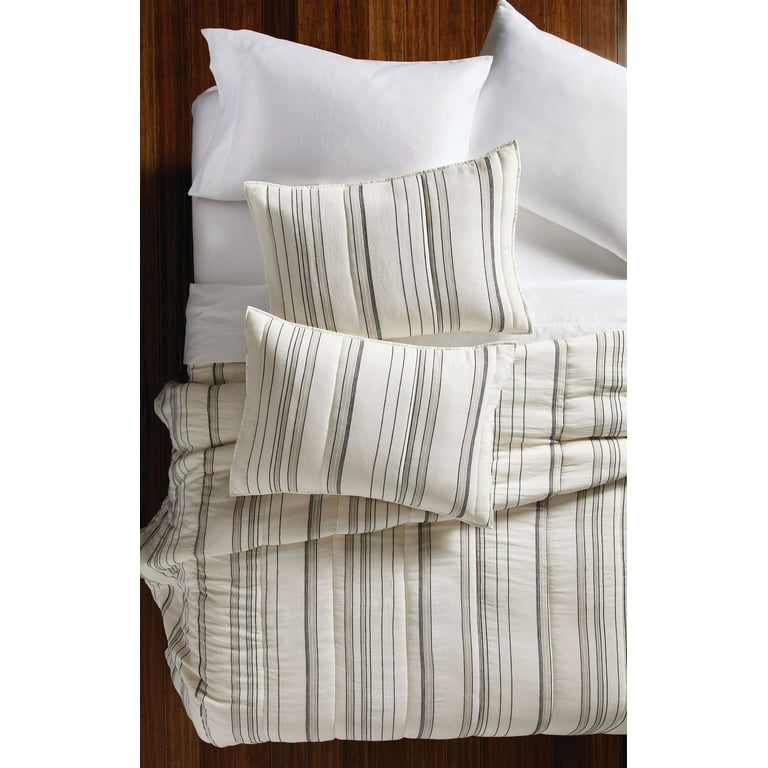 Ticking stripe pillow clearance shams