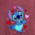 thumbnail image 3 of Lilo & Stitch - Heart Eyes Stitch - Women's Short Sleeve Graphic T-Shirt, 3 of 5