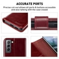 thumbnail image 4 of MONASAY Galaxy S21 5G Wallet Case, 6.2 inch,[Screen Protector Included][RFID Blocking] Flip Folio Leather Cell Phone Cover with Credit Card Holder for Samsung Galaxy S21 5G, 4 of 7