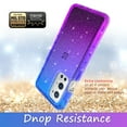 thumbnail image 4 of OnePlus 9 Pro 5G Case, Rosebono Hybrid Glitter Sparkle Transparent Colorful Gradient TPU Cover Case For OnePlus 9 Pro 5G (Blue/Purple), 4 of 4