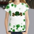 thumbnail image 1 of LSLJS Women T-Shirt Mode Imprimé Casual Col Rond Manches Courtes Ample Blouse Tops, 1 of 3
