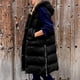 thumbnail image 1 of Abrigo largo con capucha y bolsillo cálido para mujer, chaqueta de invierno sin mangas, parka de plumón, abrigo para mujer, 1 of 7