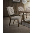 thumbnail image 2 of Contemporary Dining Room Furniture 7pc Dining Set Rectangular Table Upholstered Tufted 6 Side Chairs Casual Style, 2 of 6