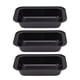 thumbnail image 1 of Molde para hornear Nikou antiadherente de acero al carbono 3 piezas rectangular negro, 1 of 5