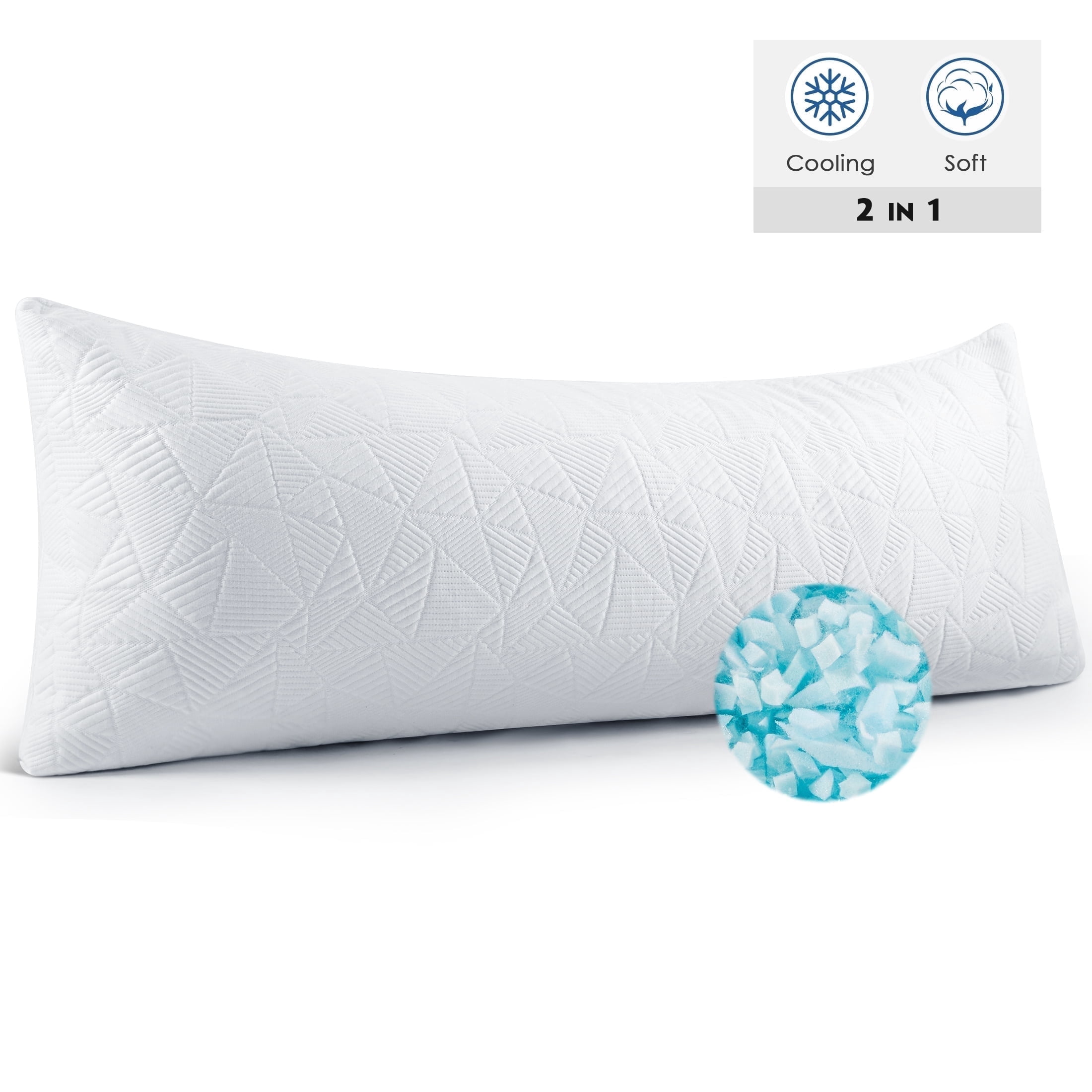 MOONORAH Memory Foam Body Pillow, 20 x 54 Inch