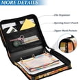 thumbnail image 3 of FORMRS Zipper Binder with Shoulder Strap 2-inch Ring 500 Sheet Capacity File Bag, Pink Cityscape Painting, 3 of 5