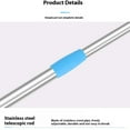 thumbnail image 3 of QualitChoice Stainless Steel Washable Ceiling Fan Duster For Quick And Easy Dusting Microfibre Duster Long blue, 3 of 6