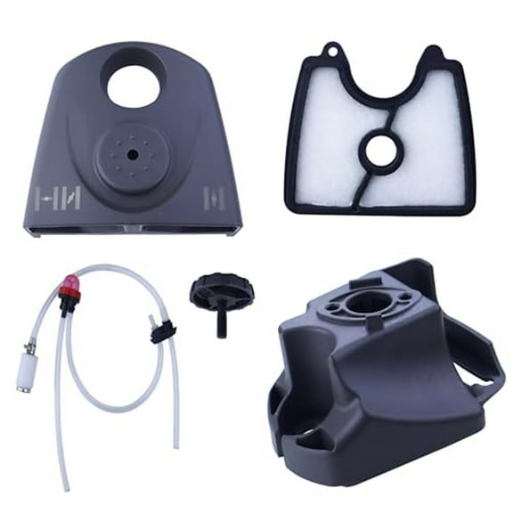 Air Filter Cover Kit for 125B 125BX 125BVX Craftsman Leaf Blower - Includes Air Box, Filter, Knob, Fuel Filter, Primer Bulb - Compatible Replacement Parts