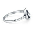 thumbnail image 2 of Crescent Moon & Cat Oxidized Ring 925 Sterling Silver Size 8, 2 of 6