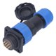 thumbnail image 1 of Toma de corriente de aviación, conector de alimentación a prueba de agua, conector de enchufe de aviación cuadrado, conector de cable industrial, uso conveniente, 1 of 9