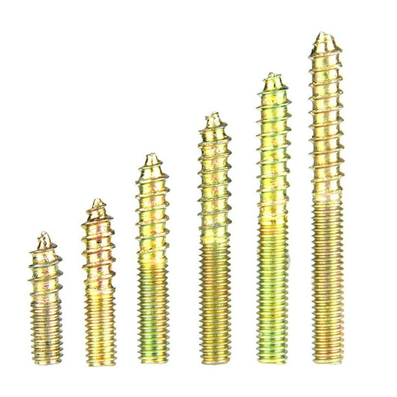 110pcs M4 Dowel Screw, Woodworking Furniture Connector Double Ended Screw, Hanger Bolt for Making Joints
