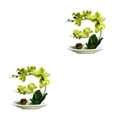 thumbnail image 2 of Naiovety Orquídeas artificiales Plantas de flores falsas Conjunto de bonsái Adornos de balcón de boda Type2 NO2, 2 of 6