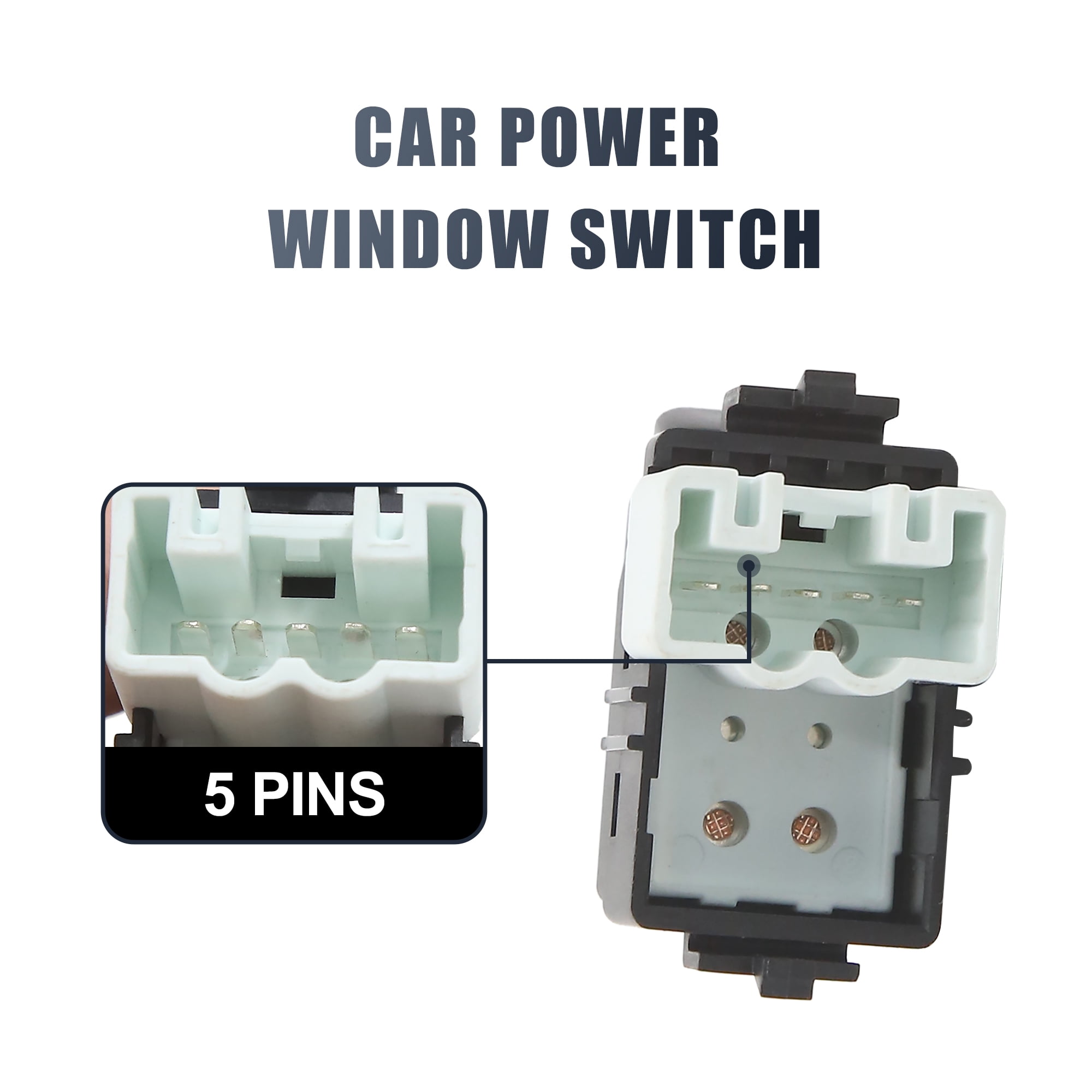 Unique Bargains Front Rear Passenger Side Power Window Switch Replacement for Toyota