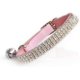 thumbnail image 1 of Kunmingshisd Collar de gato seguro de terciopelo suave ajustable con diamantes de imitación y cascabeles, 28 cm para perros y gatos pequeños (rosa), 1 of 5