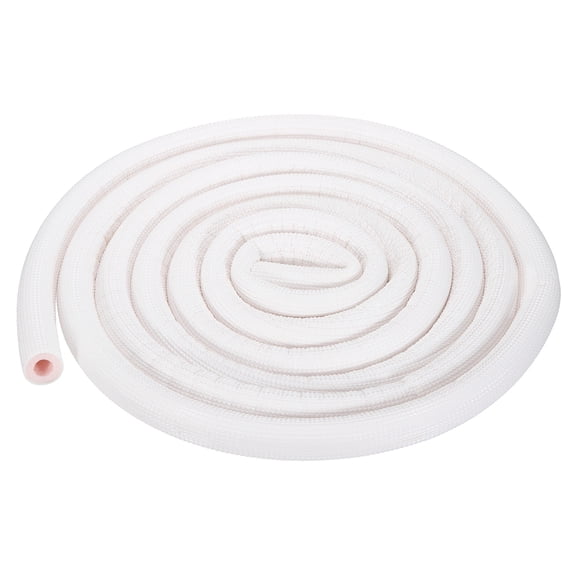 Uxcell HVAC Copper Pipe Insulation Foam Tube, 1/2" ID 15ft Heat Preservation Insulated Tubing for Air Conditioning Mini Split Copper Line Set Water Pipes, White/Pink