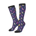 thumbnail image 2 of Bingfone Compression Socks for Women and Men Long Socks for Running Athletic Cycling Nurse-Colorful Dinosaur, 2 of 8