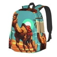 thumbnail image 1 of Disketp Cool Camel Oasis Vibes Mochila Escolar de Gran Capacidad y Peso Ligero, Mochila de Viaje Ideal para Escuela, Trabajo y Uso Diario, Cómoda y con Estilo, 1 of 8