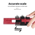 thumbnail image 7 of Precision Pocket Ruler Woodworking Machinist Engineer Ruler Construction Ruler Inch Ruler Millimeter Ruler Professional, 7 of 7