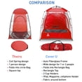 EasyGo Products Extra Large Portable Instant Pop Rain CoverU Sports Shelter Tent for 2 Persons
