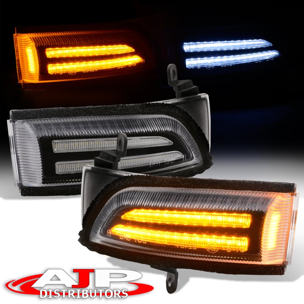 AJP Distributors Replacement Clear Lens Amber Sequential LED Side