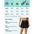 thumbnail image 2 of Sociala High Waisted Swim Skirts For Women Color Blocked Swim Bottoms Bulit-in Briefs, 2 of 6