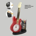 thumbnail image 4 of Vintage Desk Clock, Stable Base Mechanical Alarm Clock Guitar Shape  For Cafe Bar, 4 of 8
