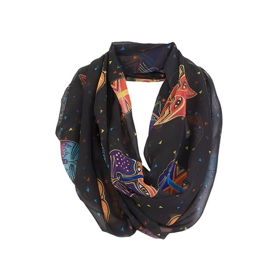 Sun N Sand Accessories Laurel Burch Black Cat Infinity Scarf - Lightwe