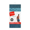 thumbnail image 2 of Hanes Originals Men's SuperSoftBoxer Brief Underwear Pack, Black/Stone/Print, 3-Pack, 2 of 7