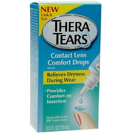 TheraTears Contact Lens Comfort Drops 0,50 oz (Pack de 6)