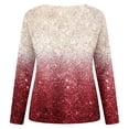 thumbnail image 5 of Kcolen Valentines Sweater Women Sequin Tops Fashion Casual Blouses Sparkly V Neck Shirts Holiday Party Long Sleeve Valentine Sweater Dressy Outfits, 5 of 6