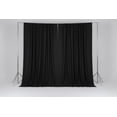thumbnail image 4 of Solid Poplin Window Curtain or Photography Backdrop 58" Wide - Black, 4 of 5