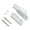 White, variant on YAHHU Premium Window Sash Lock Aluminum Alloy T Type Sliding Latch Child Proof Security Lock For Home Door Reinforcement Hardware Ambidextrous Mount Easy Install Matte Black Finish
