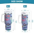 thumbnail image 3 of 40 oz Insulated Stainless Steel Tumbler Double Wall Stainless Steel Tumbler with 2-Way Drinking Cute Animals in The Snow, 3 of 9
