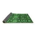 thumbnail image 2 of Ahgly Company Indoor Rectangle Oriental Emerald Green Traditional Area Rugs, 2' x 5', 2 of 4