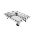 thumbnail image 3 of Chafing Dishes,Chafing Dishes Stainless Steel Chafer Rectangular,Chafers for Catering Buffet Warmer Full Size,Plate Food Pans Buffet Server Food Warmer,Buffet Dish Tray Lid Metal straight, 3 of 8