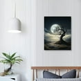 thumbnail image 3 of MLJA Black and White Wall Art, Tree Moon Painting, Galaxy Picture on Canvas, Mystic Psychedelic Art Starry Ready to Hang for Living Room Bedroom Office Home Decor, 3 of 4