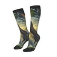 thumbnail image 3 of Cauagu Sunshine Jungle Dinosaur Print Women's Men's Ankle Socks 1-pack Casual Athletic Socks for Unisex Adult Moisture-Wicking Socks for Daily Wear/Running/Sport, 3 of 8