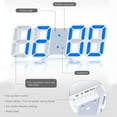 thumbnail image 5 of Zootealy Digital Alarm Clock 3D LED Digital Wall Clock Time Date Temperature Display Brightness Adjustable, 5 of 5