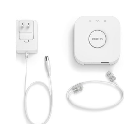 Philips - Hue A19 60W Equivalent Wireless Starter Kit - White