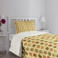 thumbnail image 3 of Ambesonne Jazz Music Quilted Bedspread Set 2 Pcs, Festival Instruments, Twin Size, Multicolor, 3 of 5