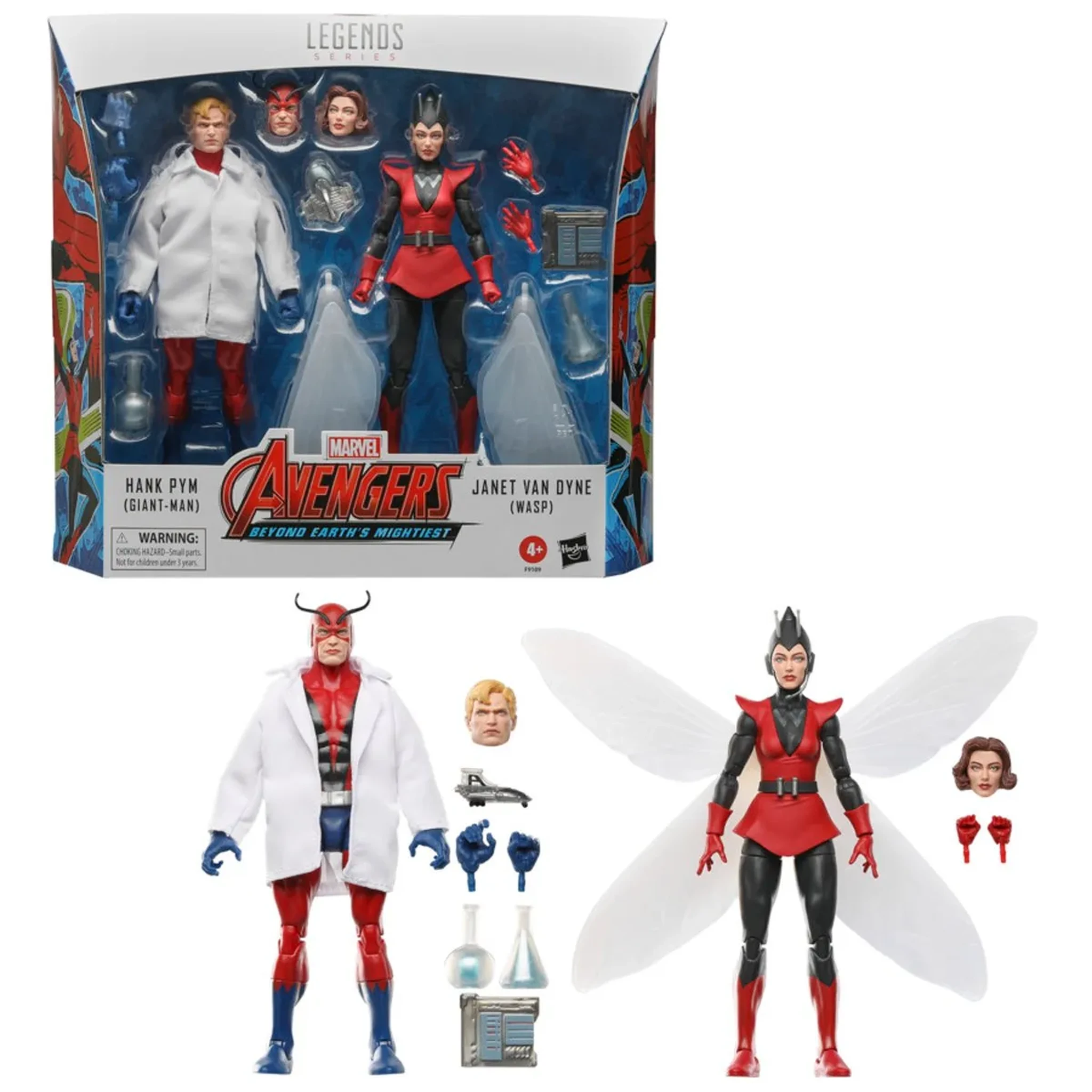 Hasbro Collectibles - Tales to Astonish - Marvel Legends - Hank Pym (Giant-Man) & Janet Van Dyne (Wasp) 60th Anniversary Action Figure 2-Pack
