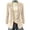 *Beige, variant on Women's Notched Lapel Open Front Corduroy Blazer with Pockets,Casual Loose Vintage Suit Jacket Black,Women's Plus S