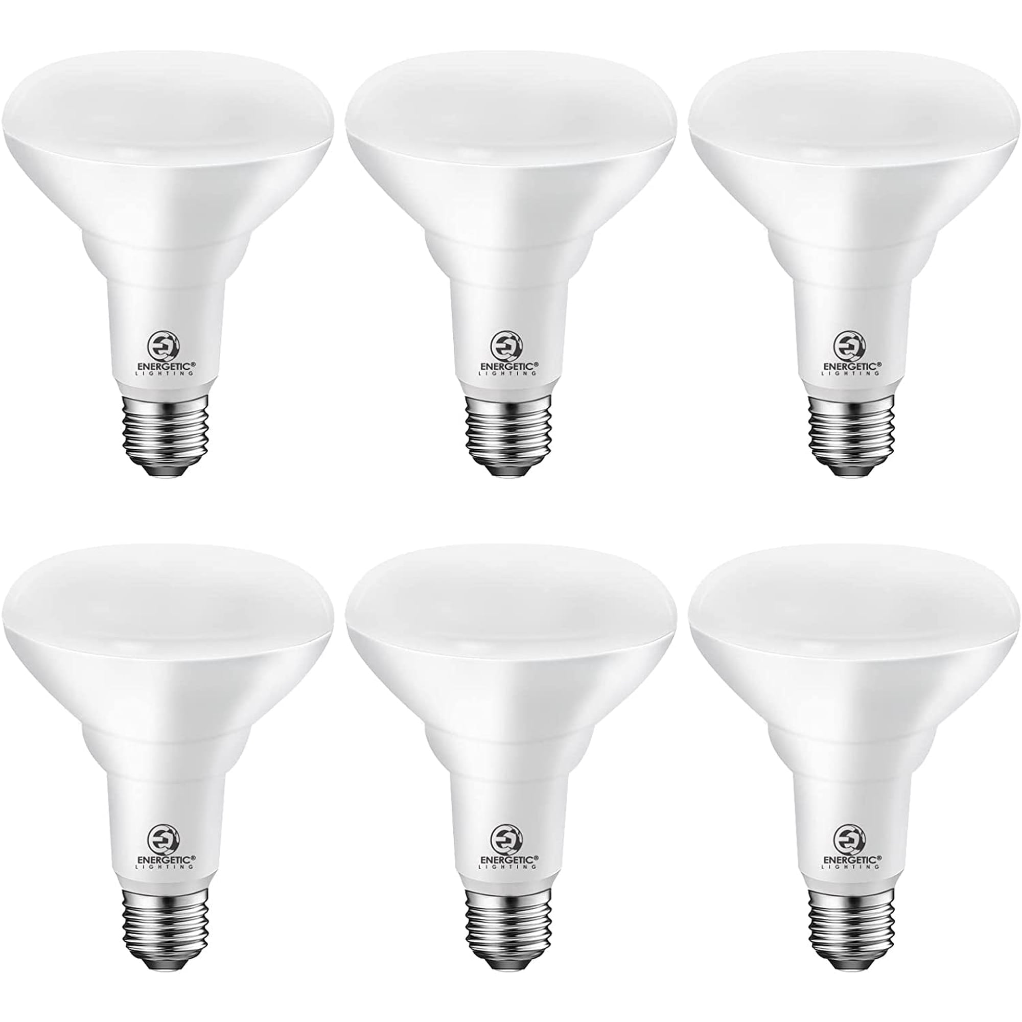 ENERGETIC Dimmable Indoor LED Flood Light Bulbs BR30, 8.5W Equivalent 65W, Recessed Can Light Bulbs, Daylight 5000K, UL Listed, 6 Pack
