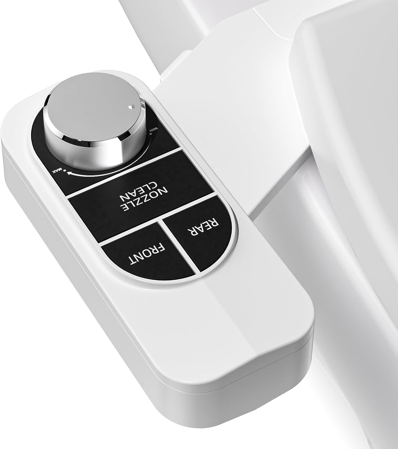 Ciays Toliet Seat Attachment, Self-Cleaning Dual Nozzles, Non-Electric Bidet Attachment For Sanitary And Feminine Wash, Ultra-Slim Bidets, Sliver/ White : Buy Online At Best Price In KSA - Souq Is Now - View #7