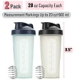 thumbnail image 2 of Mr. Pen- Shaker Bottles for Protein Mixes, 28 oz, 2 Pack, 2 Colors, Protein Shaker Bottle with Wire Whisk Ball, Shaker Cup, Mixer Bottle, Protein Shake Bottles, Protein Bottle, Protein Shake Bottle, 2 of 5