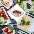 thumbnail image 5 of Efavormart 60 Pcs - Stylish Sustainable Birchwood 10.5" x 8.5" Rectangle Plate, 5 of 10