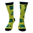 thumbnail image 4 of Men's We Ride At Dawn Socks Funny Riding Lawn Mower Joke Footwear, 4 of 7