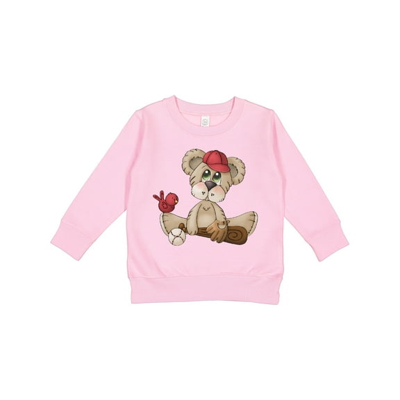 Inktastic Baseball Teddy Bear Toddler Sweatshirt