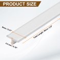 thumbnail image 2 of 2.9Ft x 0.31" T-Molding Floor Transition Strips, Flat Divider Strip, Silver, 2 of 6